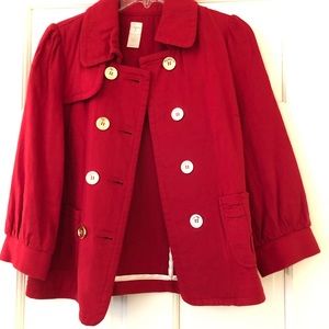 Red Blazer with gold buttons - size M